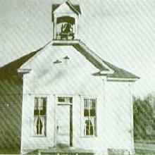 Schoolhouse with a cloakroom and belfry