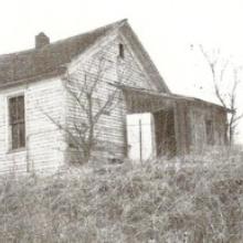 The schoolhouse in disrepair